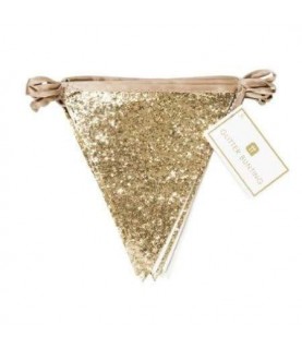 Luxe Gold Glitter Bunting