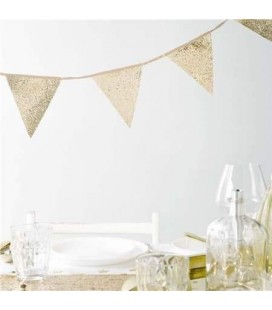 Luxe Gold Glitter Bunting