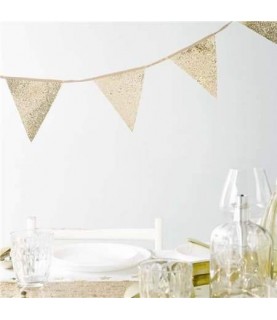 Luxe Gold Glitter Bunting