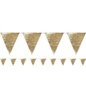 Luxe Gold Glitter Bunting
