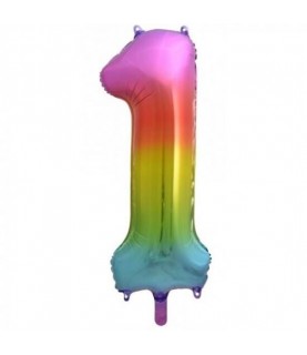 Rainbow Mylar Ballon Number 1