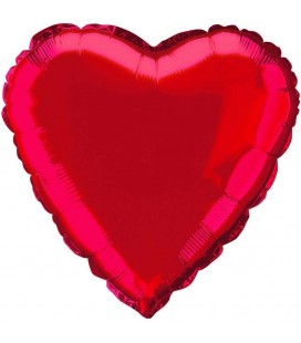 Red Heart Mylar Balloon