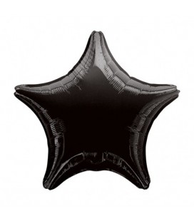 Black Star Mylar Balloon