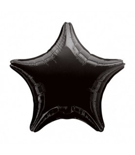 Black Star Mylar Balloon