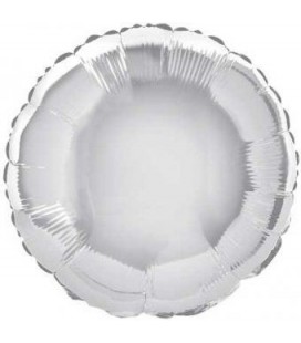 Silver Round Mylar Balloon