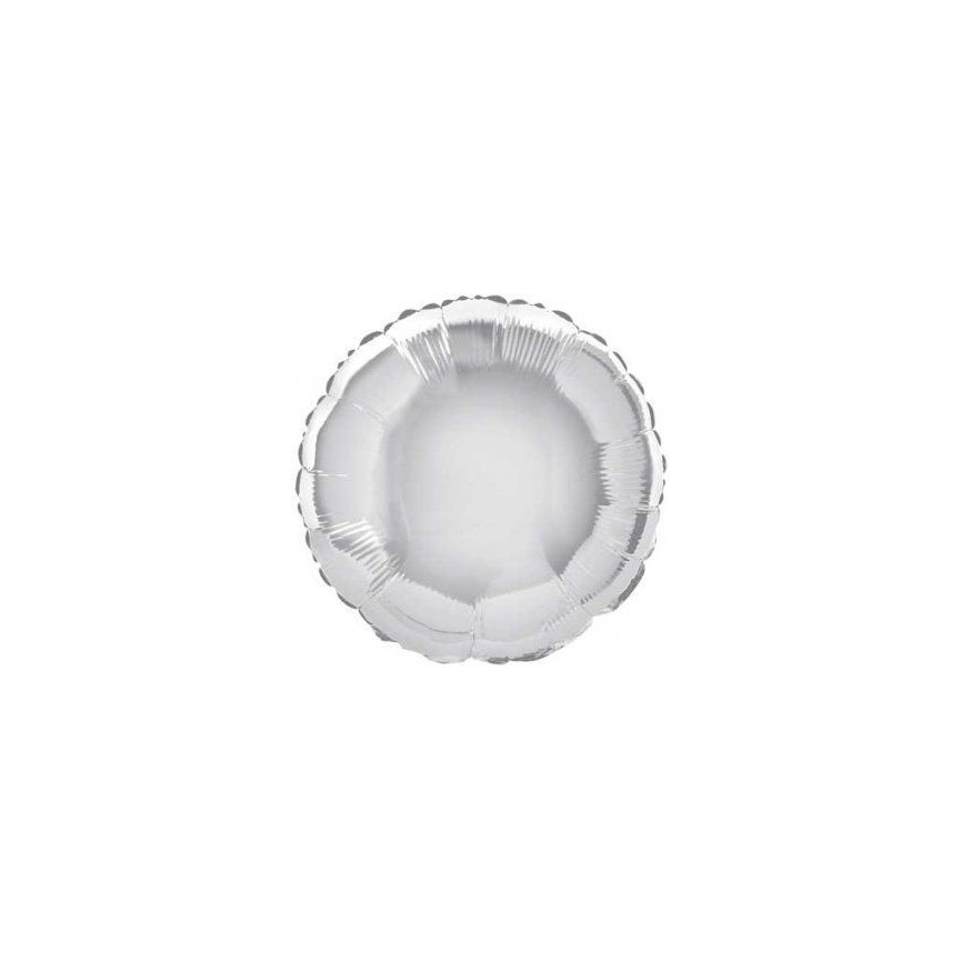Silver Round Mylar Balloon