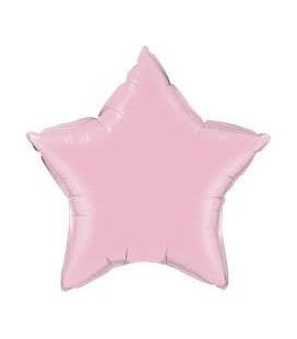 Pink Star Mylar Balloon