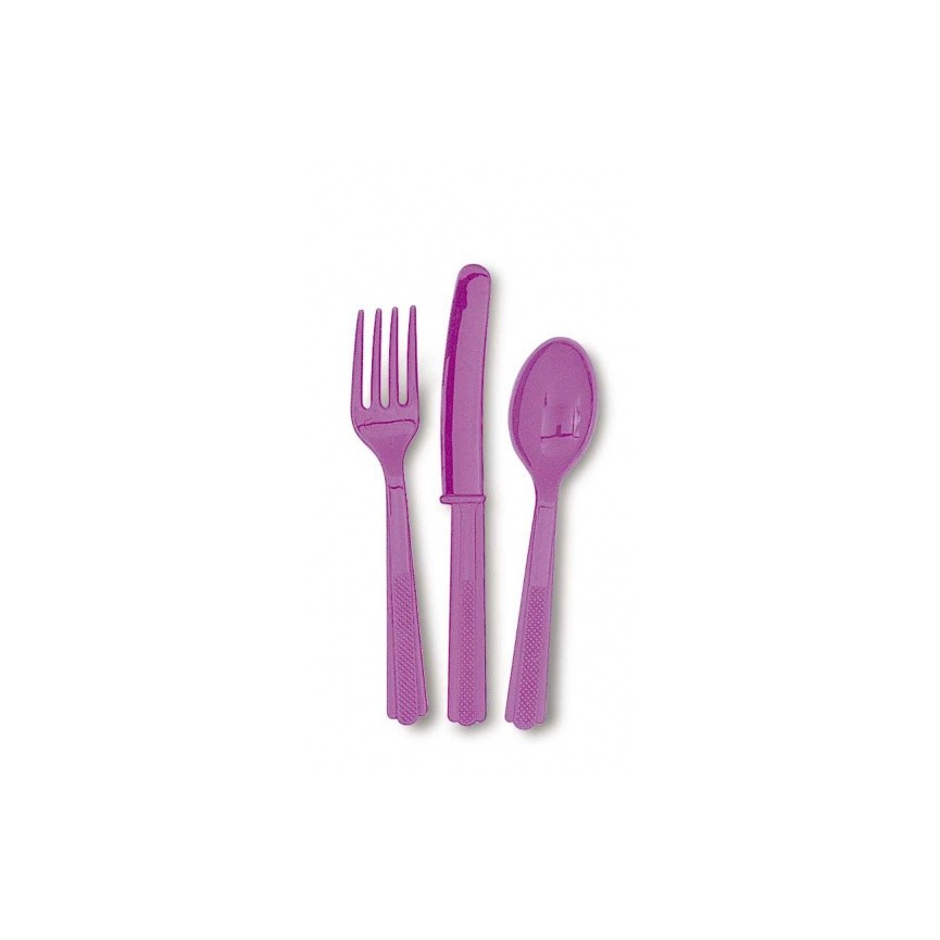 18 Pretty Purple Cutlery 18 Pretty Purple Cutlery