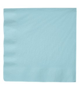 20 Grandes Serviettes Bleu Ciel