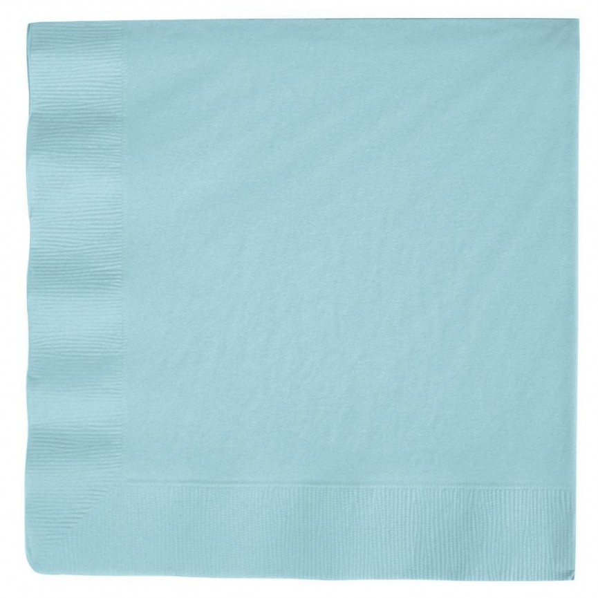 20 Grandes Serviettes Bleu Ciel
