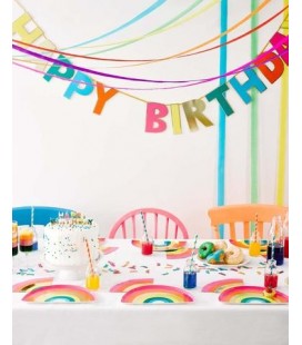 Rainbow Happy Birthday Garland