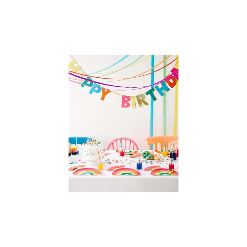 Rainbow Happy Birthday Garland