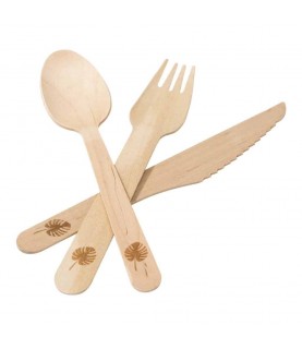 18 Wooden Fiesta Cutlery