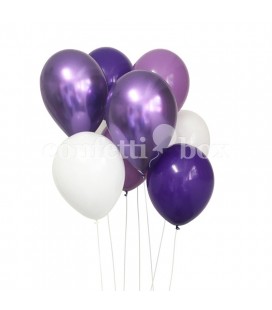 Luftballonstrauß Purple Rain
