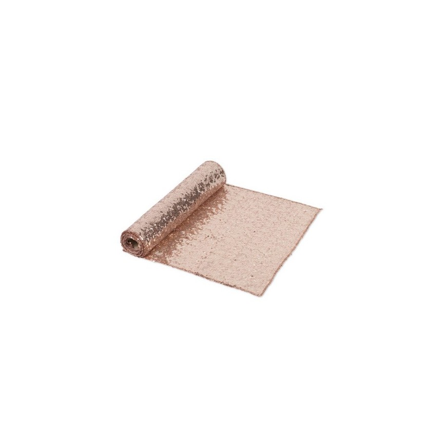 Rose Gold Sequins Table Runner