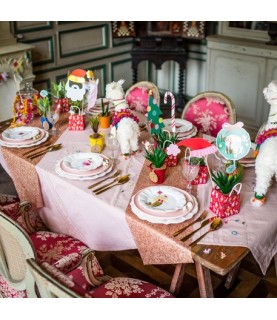 Shiny Glitter Rose Gold Table Runner