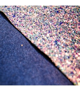 Iridescent Blue Glitter Table Runner