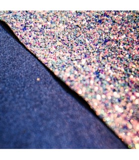 Iridescent Blue Glitter Table Runner