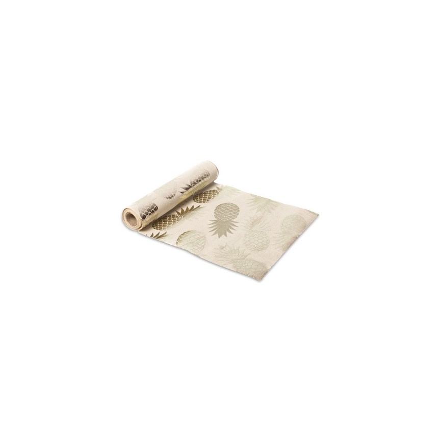 Champagne Pineapple Flocking Table Runner Champagne Pineapple Flocking Table Runner