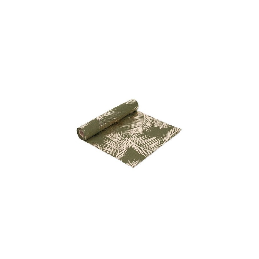 Gold Fern Flocking Table Runner Gold Fern Flocking Table Runner