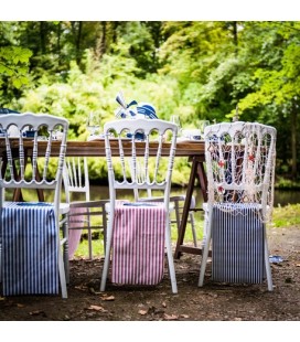 Blue & White Striped Table Runner