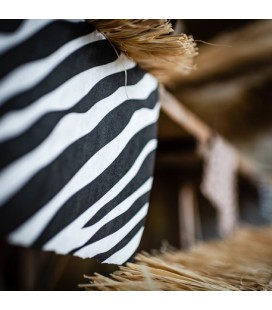 Zebra Suede Table Runner