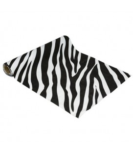 Zebra Suede Table Runner