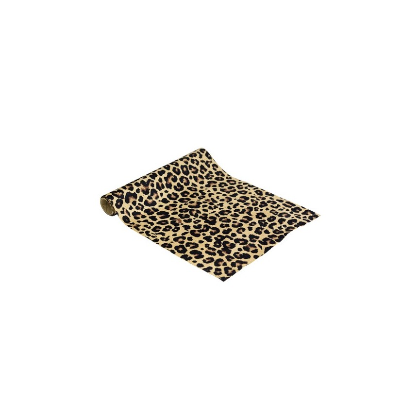 Leopard Suede Table Runner Leopard Suede Table Runner