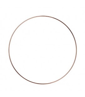 Rose Gold Metal Round Wreath Hoop 40cm