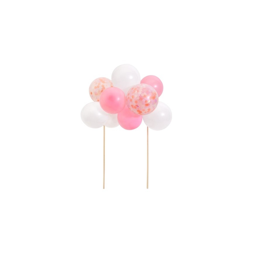 Kit Cake Topper avec Arche de Ballons roses