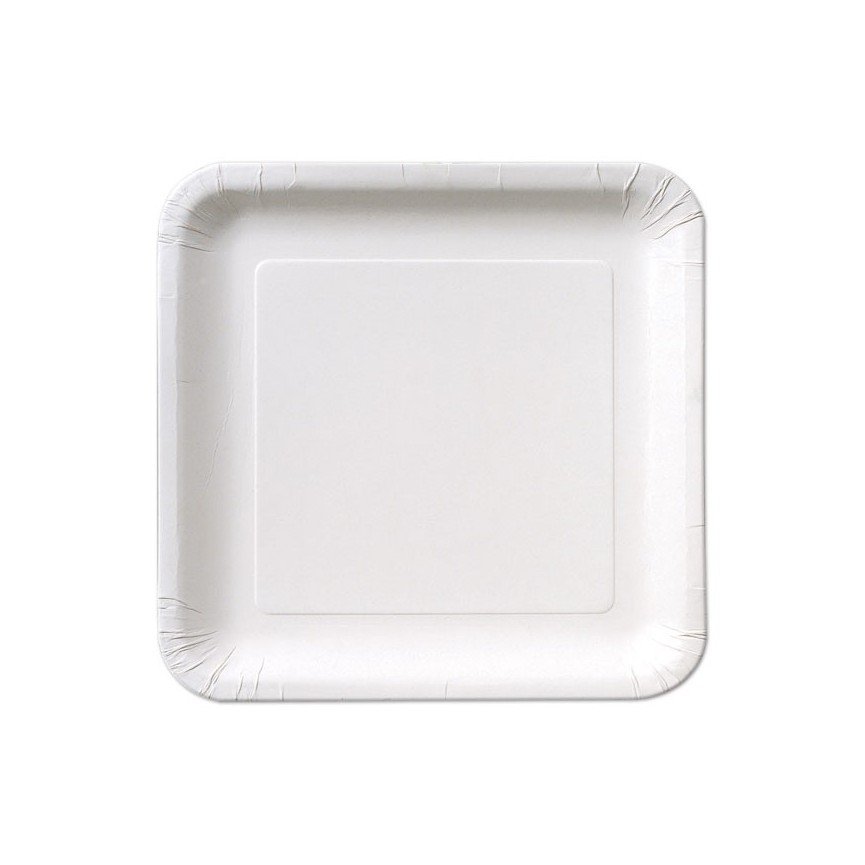 14 White Dinner Plates