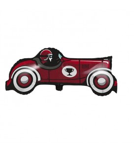 Vintage Race Car Shaped Mylar Balloon