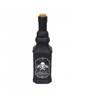 Black "Poison" Glass Bottle