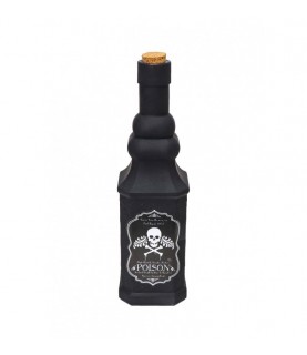 Black "Poison" Glass Bottle
