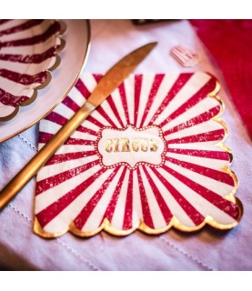Serviettes Cirque Vintage