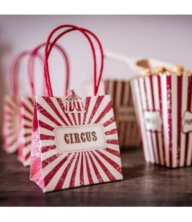 4 Vintage Zirkus Geschenktüten