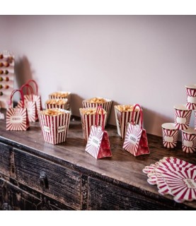 8 Popcorn Boxes Vintage Circus