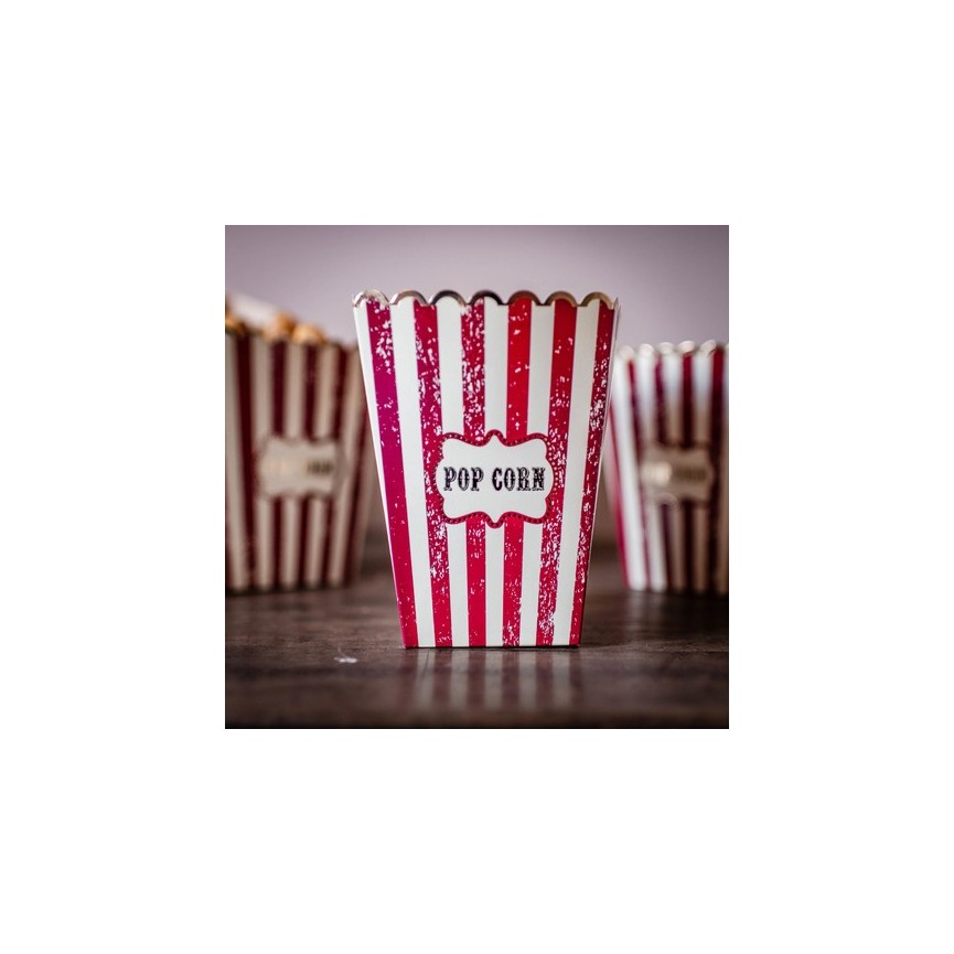 8 Popcorn Boxes Vintage Circus