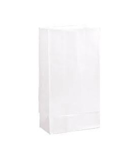 12 Pochettes Cadeaux Papier Blanches