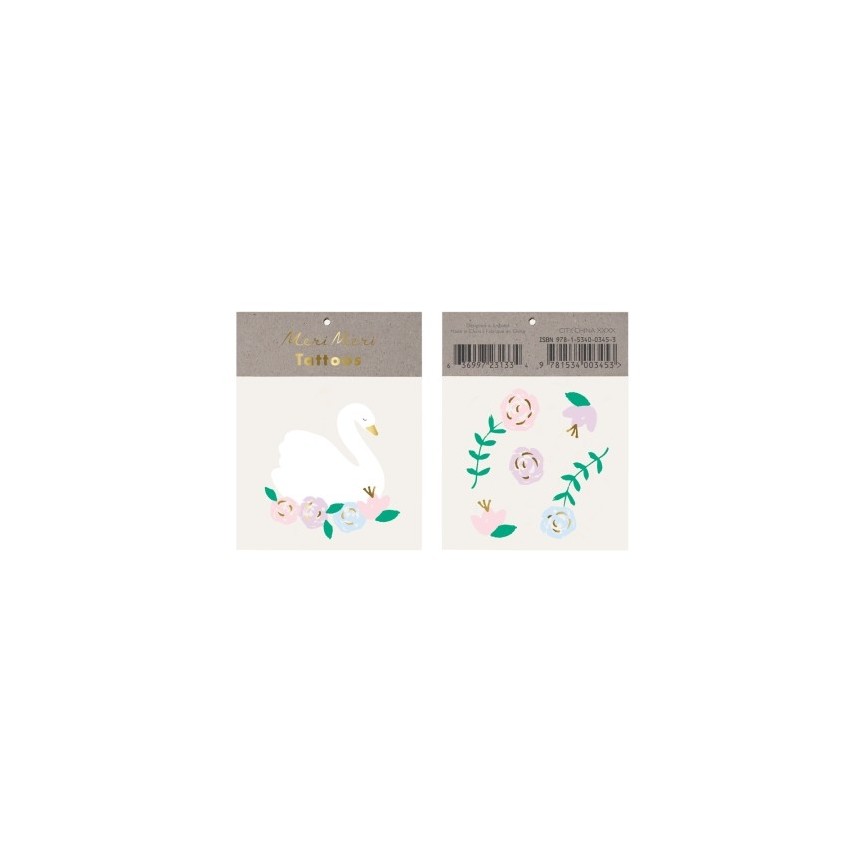 Swan & Flowers Tattoos Swan & Flowers Tattoos