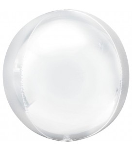 White Sphere Orbz Foil Balloon