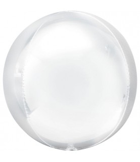 White Sphere Orbz Foil Balloon