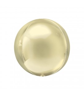 Pastel Yellow Sphere Orbz Foil Balloon