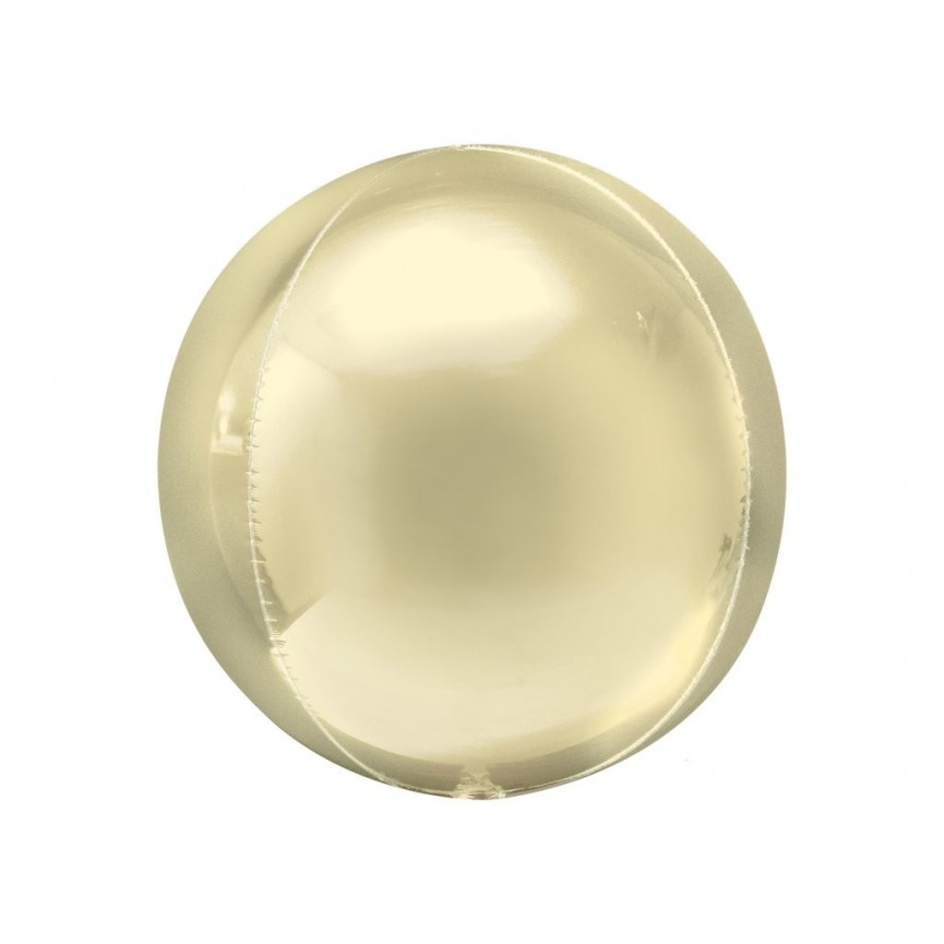 Pastel Yellow Sphere Orbz Foil Balloon