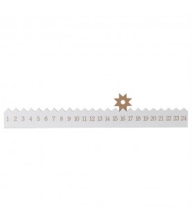 Wooden Reusable Advent Calendar Star