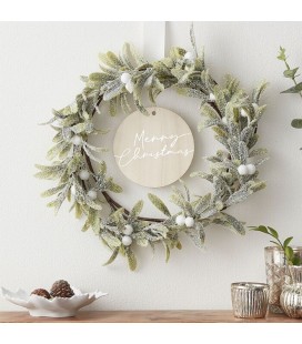 Mistletoe Merry Christmas Door Wreath