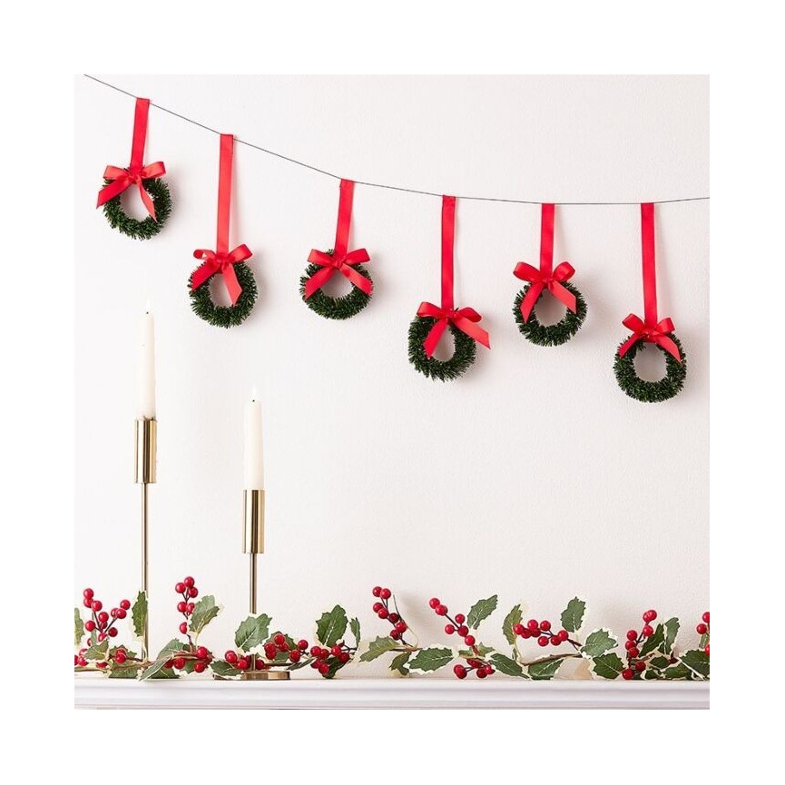 Christmas Wreath Bunting