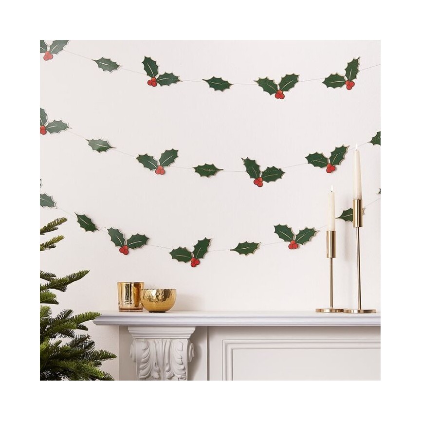 Holly Leaves Garland Holly Leaves Garland