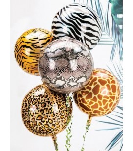Snake Sphere Orbz Foil Balloon