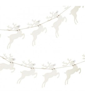 Deer Shaped Wooden Christmas Bunting